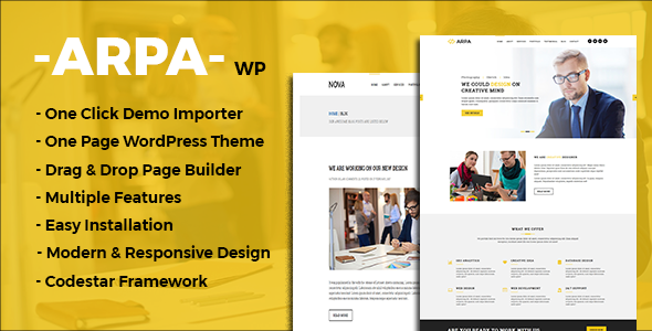 Arpa – 单页企业WordPress主题