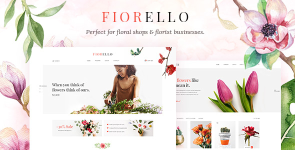 Fiorello – 花店和在线销售类WordPress主题