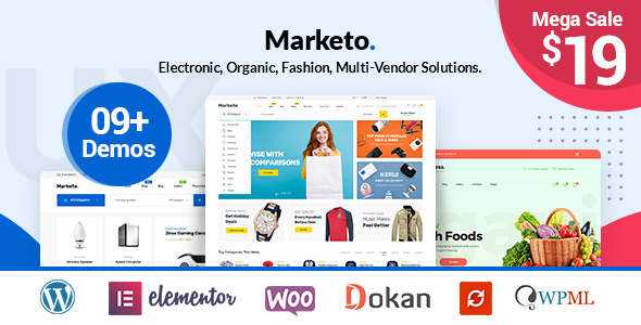 Marketo – 电商和多店铺WordPress主题[1.0.8]