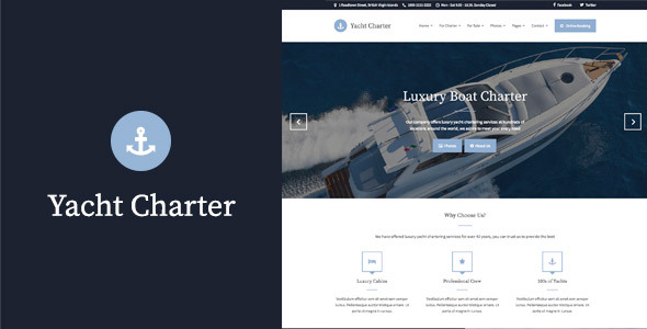 Yacht Charter – WordPress Theme[v1.52]